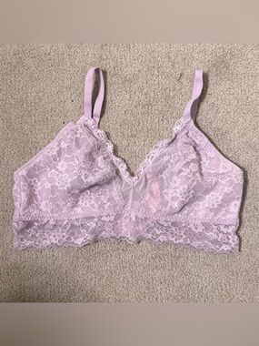 Victoria’s Secret Lacie Floral Bralette - Lavendar Unicorn Soft Cup Wireless Bra